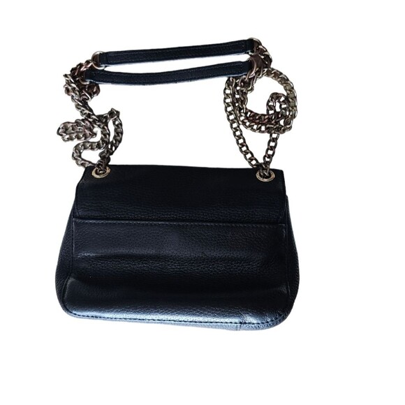 Michael Kors Black Pebbled Leather Chain Shoulder Bag Crossbody Convertible - Picture 4 of 15
